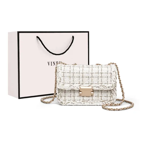 VINEY Сумка через плечо из ткани стандартная женская цвет экрю