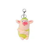 Зеленая свинья с длинным хвостом