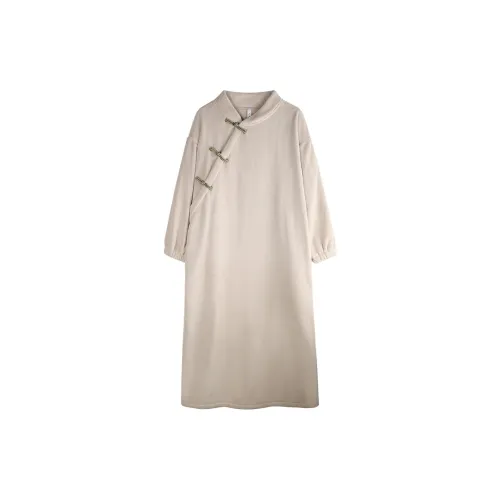 Xuan Liang Сон Халат Женский Бежевый Абрикос