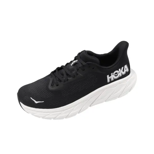 HOKA ONE ONE Arahi 7 Slip-resistant Abrasion-resistant Low-top Беговые кроссовки Мужские Черно-белые