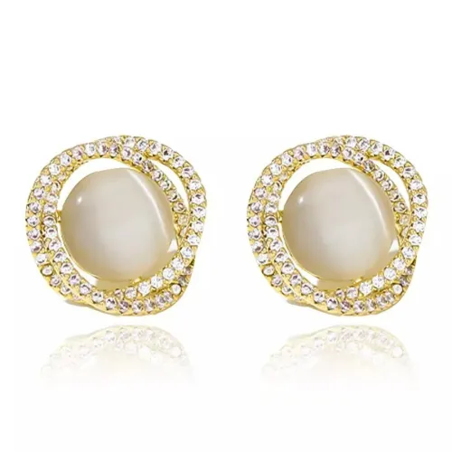 SENDME Стекло Кошачий глаз Серьги-гвоздики Женские