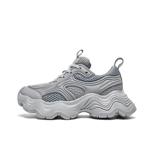 CHERYKALLY Устойчивый к истиранию Дышащий Увеличивающий Высоту Низкий Топ Кроссовки с Толстой Подошвой Женские