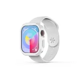 Белый защитный чехол + белая силиконовая ремешок для часов