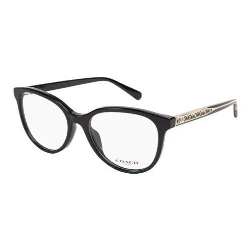 COACH Пластиковая оправа Oval Оправы для очков Унисекс Черный