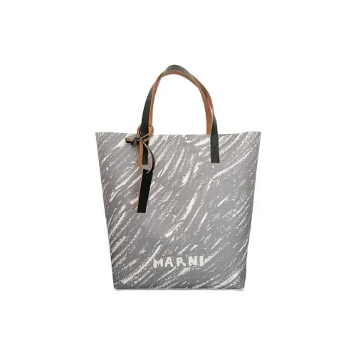MARNI Полиуретан ПУ (полиуретан) Сумка-тоут Сумка для покупок Сумка через плечо Сумка Женская Светло-Серый