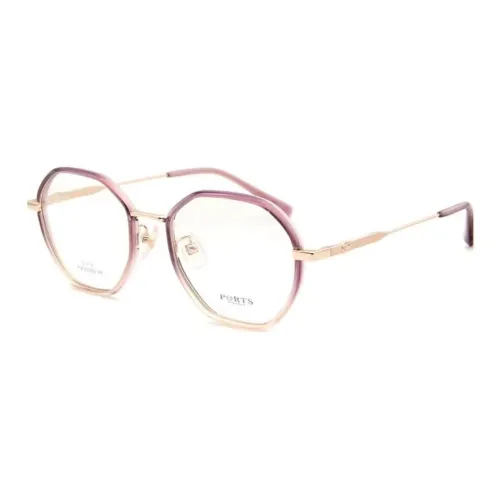 PORTS Титан Овал Оправы для очков Женские Градиентный фиолетовый