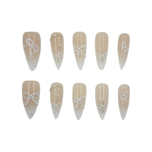 MAXFINE Romanticism False Nail Длинный Бесшовный Прозрачный Coquette Стиль Instagram 10 шт пара 30MM