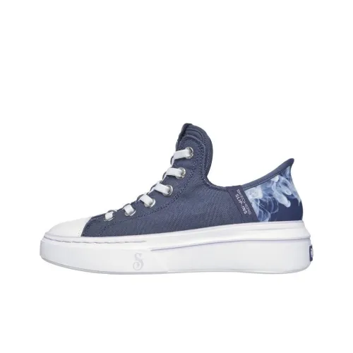 Snoop Dogg x Skechers Snoop One Устойчивый к истиранию Низкий Топ Повседневная обувь Женская Морской синий