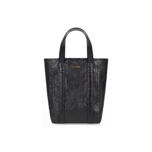 Balenciaga Barbes Овчина Тоут Сумка Сумка для покупок Ручная сумка Сумка через плечо Маленькая Женская Черная