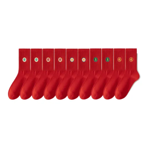 Носки Lan Miao Crew унисекс упаковка из 10 пар