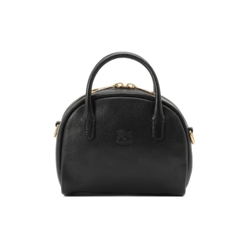 Il Bisonte Сумка через плечо из коровьей кожи женская черная