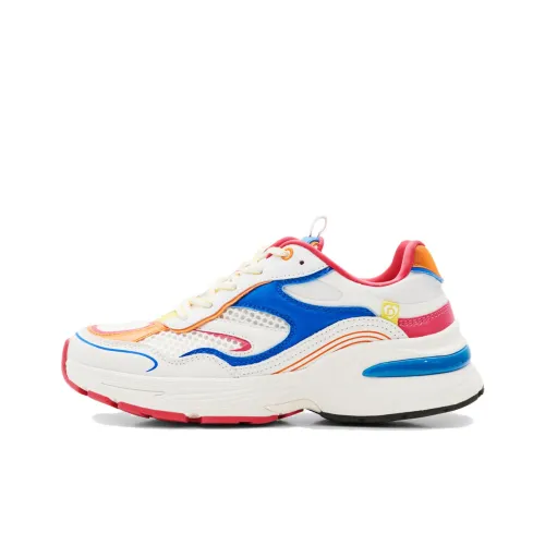 Desigual Низкий топ Повседневная обувь Женская Бежевый Синий