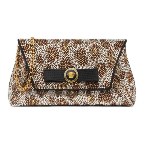 VERSACE Вискоза Клатч Женский Черный и Золотой