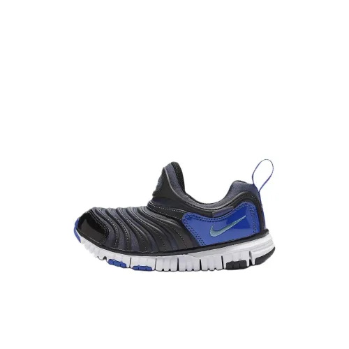 Nike Dynamo Free Детская повседневная обувь Низкий топ Молния Синий/Космический Синий/Черный/Дымчатый Синий Для дошкольников