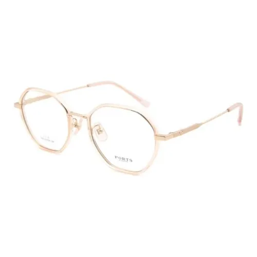 PORTS Титан Овал Оправы для очков Женские Градиентный розовый Золотой