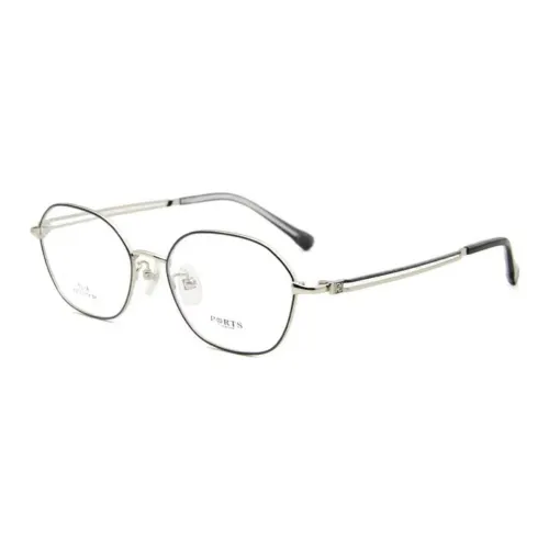 PORTS Титан Нерегулярная форма Оправы для очков Женские Черный