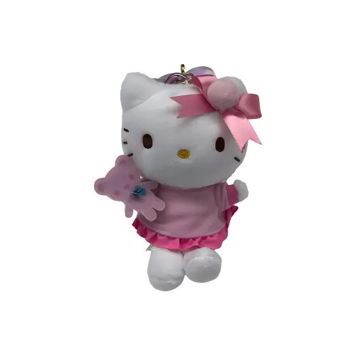 Санрио Hello Kitty Ограниченная серия к 50-летию Подвеска Кукла Плюшевая Подвеска 13 см Рекомендуемая высота