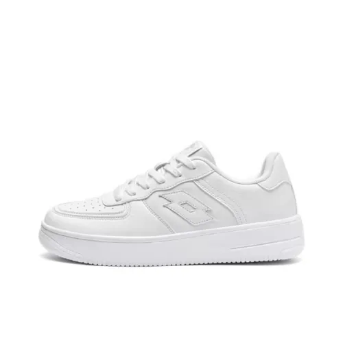 LOTTO Slip-resistant Abrasion-resistant Low-top Skateboard Shoes Unisex White Лотто Противоскользящие Износостойкие Низкие Кеды для Скейтбординга Унисекс Белые