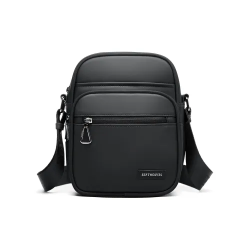 SEPTWOLVES PVC QPL Курьерская сумка Рюкзак Сумка через плечо Стандартная Мужская Черная