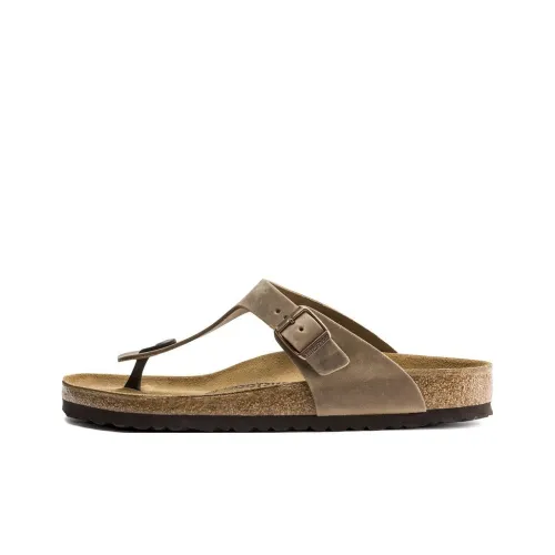 Birkenstock Gizeh Устойчивый к истиранию Тихий Быстросохнущий Шлепанцы Unisex Light Коричневый Узкая версия