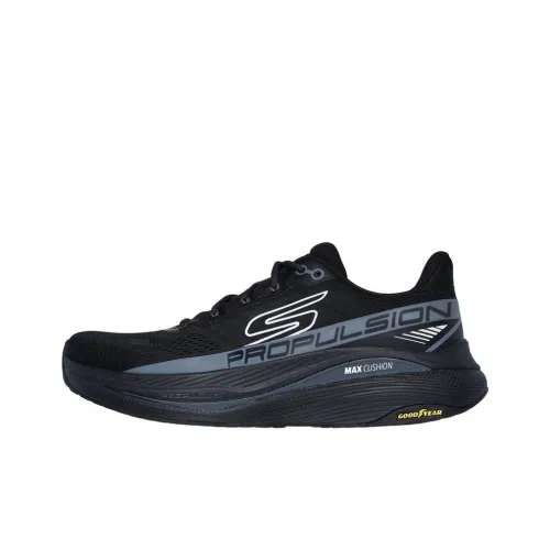 Skechers Max Cushioning Беговые кроссовки Низкий Топ Черный Мужской