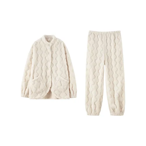 Redu Экрю Женские Пижамные Комплекты