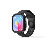 Черный защитный чехол + черная силиконовая полоска для часов