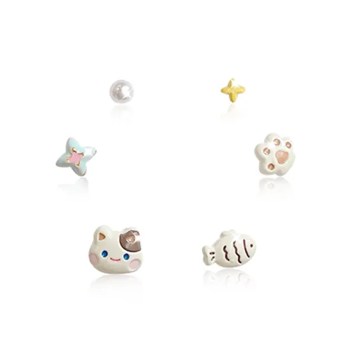 GIFU Серебро S925 Серьги-гвоздики Женские