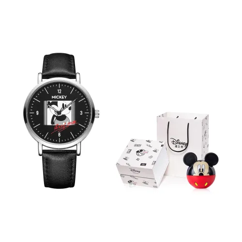 Disney Кварцевые Механические Часы Унисекс Черный Циферблат