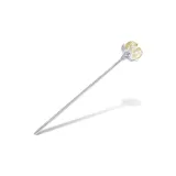 Желтая шпилька для волос с лотосовым семенем