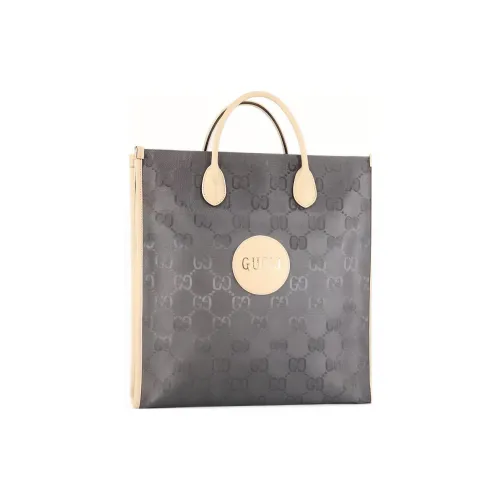 GUCCI Off The Grid Нейлон с кожаными вставками Тоут Сумка Сумка для покупок Сумка через плечо Сумка Унисекс Серый