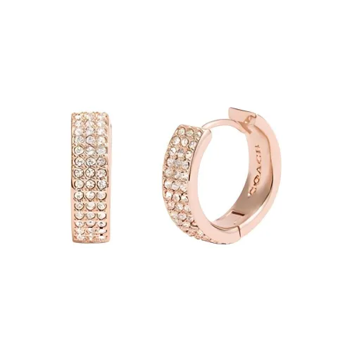 COACH Медные серьги женские розовое золото