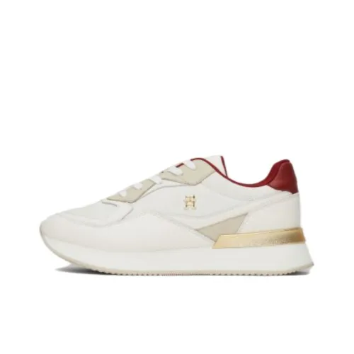 Tommy Hilfiger Низкий Топ Повседневная Обувь Женская Белая Красная