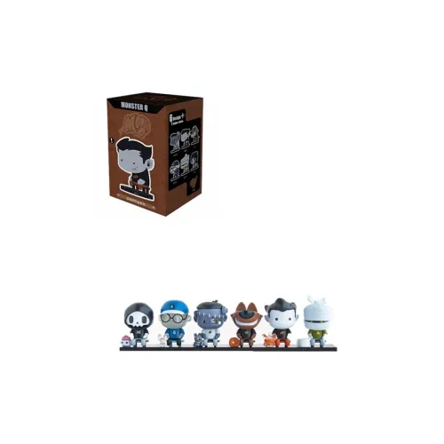 Mouyankongshe MR.BONE Monster Q Monster Line Up 100% Blind Boxes Single Mystery Box Full Box 6 Pack