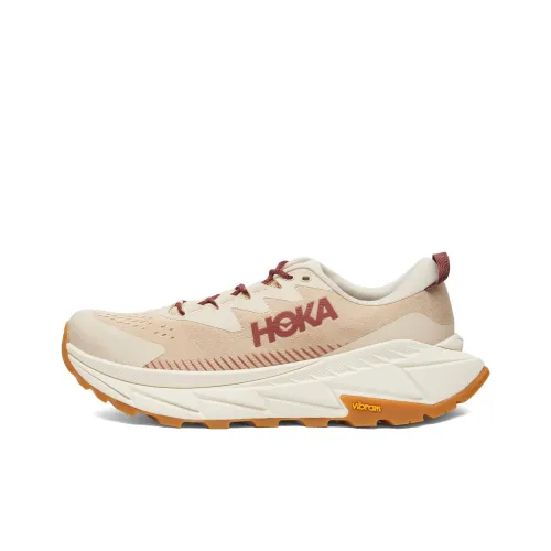 HOKA ONE ONE Azure Float X Shock Absorbers Противоскользящий Устойчивый к истиранию Низкий Топ Повседневная Обувь Унисекс Экрю