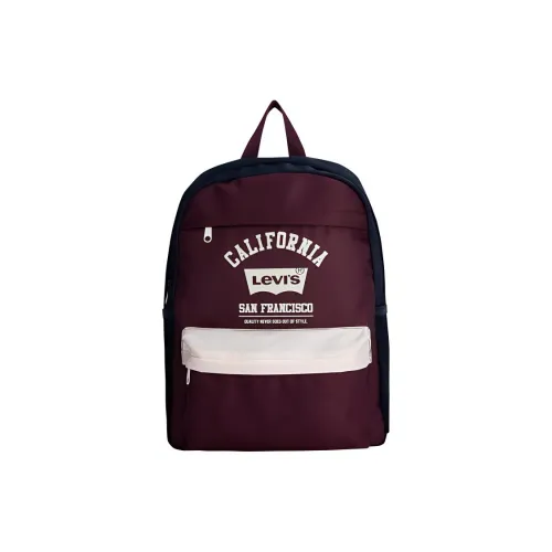 Levi's Прочный полиэстер рюкзак стандартный унисекс Ancient красный
