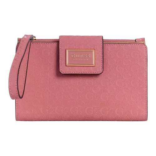 GUESS Чехол для телефона из искусственной кожи сумка для хранения кошелек женский розовый
