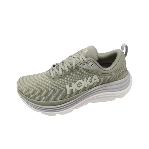 HOKA ONE ONE Gaviota 5 Противоскользящий Устойчивый к истиранию Низкий Топ Повседневные Беговые кроссовки Мужские Зеленые