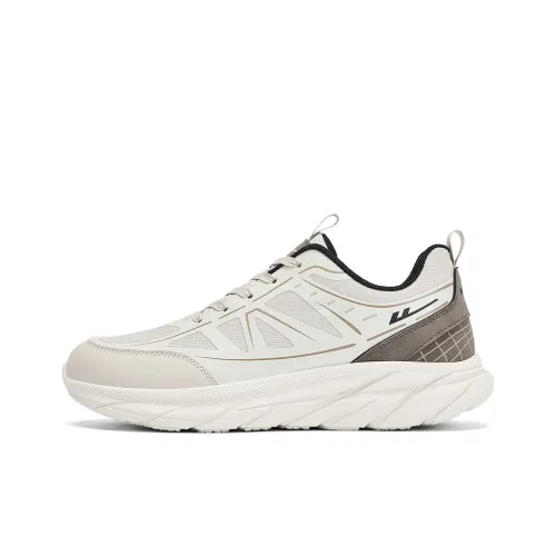 Warrior Cloud Sail Series Устойчивый к истиранию Дышащий Легкий Низкий Топ Повседневные Беговые кроссовки Мужские Экрю