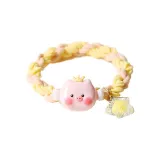 Милый Поросенок Резинка для волос [Желтая]