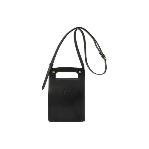 Il Bisonte Кожа Сумка Сумка через плечо Сумка через плечо Унисекс Черный