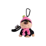 Розовая шляпа, пчела, собака