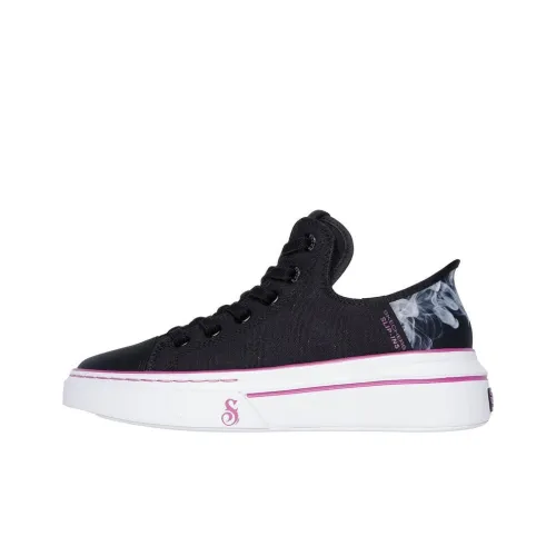 Skechers Snoop One Boss Life Canvas Устойчивый к истиранию Низкий Топ Повседневная обувь Женская Черная