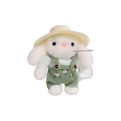 Мини Gardener Bunny Пляжная Шляпа Комбинезоны Милый Тедди Кролик Куклы Плюшевая Кукла 14 см Рекомендуемый Рост