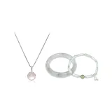 Искрящаяся капля воды ожерелье + трехкомпонентный набор одежды