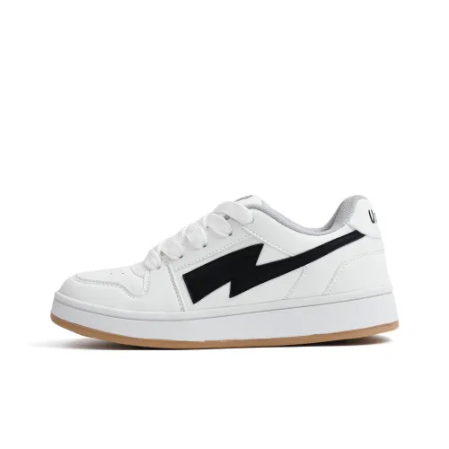 UNNCC Slip-Resistant Abrasion-Resistant Легкий Low-Top Скейтборд Кроссовки Unisex Белый Черный