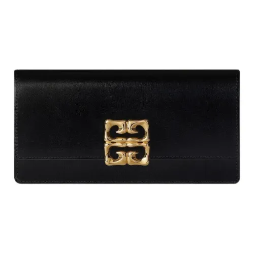 GIVENCHY 4G Телячья кожа Кошелек Женские Черный