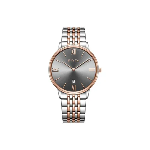 FIYTA Zhuya Collection Кварцевый механизм ремешок из нержавеющей стали унисекс серый циферблат