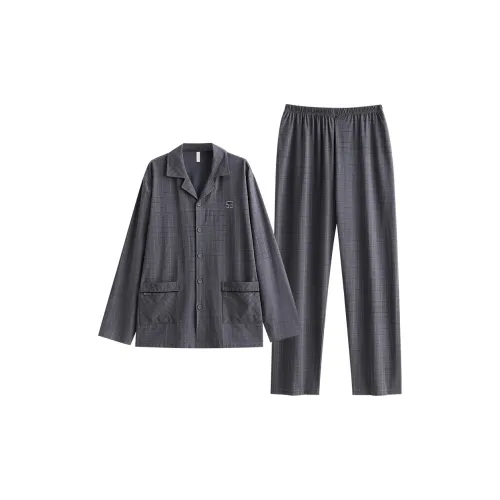 UAVAE Пижамный комплект Мужской Темно-серый