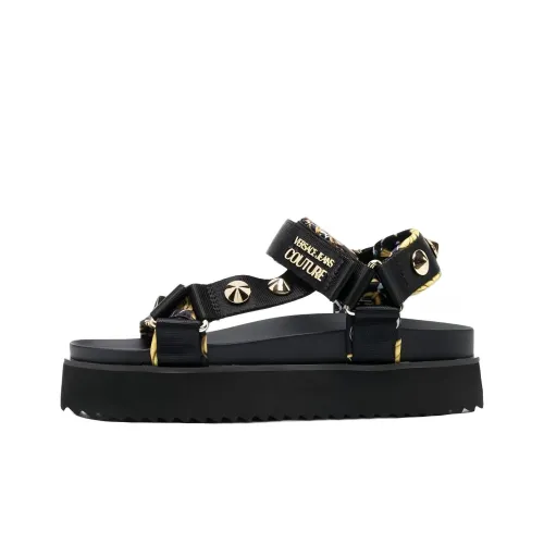 VERSACE JEANS Пляжные сандалии Женские Черный